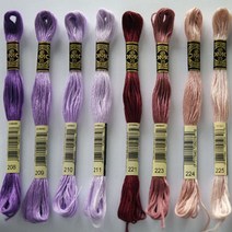 [원단쟁이] DMC자수실 면사(25번사) 8M (208~301) E28, 209