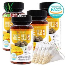 HACCP 식약처 인증 와일드망고 다이어트 정 아프리칸망고종자추출분말 와프리칸망고씨앗분말 와일드망고씨앗가루 와일드망고추출분말 와일드망고정 (90정) + 슈퍼푸드.com 연자육 티백, 4세트, [(600mg x 90정) + 1g]