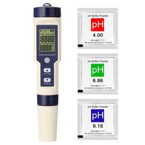 5 인 1 디지털 수질 검출기 PH EC TDS 염분 온도 테스트 미터 다기능 테스터 모니터, 01 EZ-9909