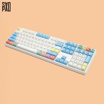 사오파오 New 분필 키캡 PBT 체리 염료승화 영문 / 한글 (108키), 한글 - 108키