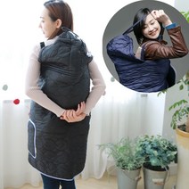 아기띠 워머 바람막이 패딩워머 겉싸개 방한커버 포대기, 버건디