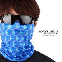 KATTUS i 세븐 풀전사 멀티스카프 스포츠마스크 냉감마스크 쿨링마스크 작은사이즈, B형 블루