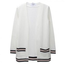 톰브라운 THOM BROWNE 23 RWB 크리켓 텍스처 코튼 롱 가디건 FJT265A J0068 100 270727