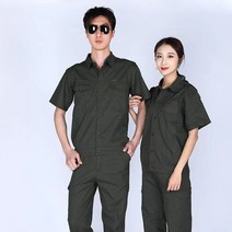 DFMEI 여름 슬림 노보 작업복 남녀 롱 반팔 전기 용접복 내마모 방열 스팀 트리밍 순면 단품/세트