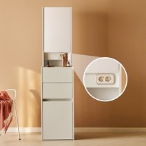 트루베퍼니처 바오 틈새수납장 스탠딩화장대, 오크