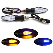 12V 범용 바이크 오토바이 LED 방향 지시등 표시 등 황색 깜빡이 조명 액세서리 1 개, [01] 1pc, 01 1pc, 01 1pc