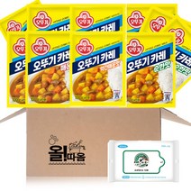 오뚜기 분말카레매운맛100g 4개+약간매운맛100g 3개+순한맛100g 3개+올따옴물티슈