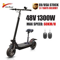 최대 75kmh 70km 범위의 좌석이 있는 2600w 모터 전기 스쿠터 10quot 성인용 오프로드 타이어 통근용 전자 스쿠터 이중 제동, 1300w48v20ah 좌석