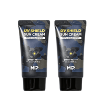 남자 선크림 미프 UV 쉴드 쿨링 진정 남성 썬크림 50ml 군인 선블록, UV 쉴드 썬크림 2개