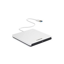 Flosphen DVD 드라이브 외장 USB3.0 DVD/CD 플레이어 휴대용 드라이브 CD/DVD 판독서 포함 DVD±RW CDRW USB3.0/2.0 Window10/7/8/XP / Linux / Mac OS 양쪽 지원 고속 저소음 초박형 실버