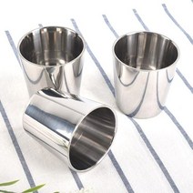 이중 스텐컵 업소 스텐 물컵 이중컵 진공 유광 스탠컵 식당 급식 식당컵 급식컵 어린이집, 50개