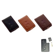 이너스 르노 삼성 3버튼 SM5 SM7뉴아트 천연 소가죽 케이스, 블랙