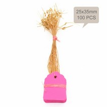 분갈이매트 MUCIAKIE 100PCS 35x25MM 식물 마커 DIY 모종 레이블 정원 꽃 냄비 PVC 태그 도구, 05 Pink x SDL009J