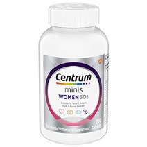센트룸 Centrum Minis 실버 여성용 종합비타민 50 플러스 비타민 D3 B 유전자 변형 성분 무함유 종합미네랄 보충제 노인의 기억력 및 인지 지원 - 280캐럿, 280 카운트(1팩)