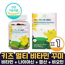 데이플랜 캐나다 키즈 멀티비타민 90꾸미 씹어먹는 키즈 어린이 유아 곰돌이 모양 츄어블 종합비타민 영양제, 1박스, 키즈 멀티비타민 x 90꾸미