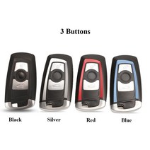 자동차키 스마트키Jinyuqin-스마트 자동차 키 셸 커버 리모트 키리스 케이스 BMW CAS4 F FEM 3 5 7 시리, 01 3 Buttons_04 은