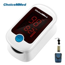 심박계 ChoiceMmed 휴대용 손가락 맥박 산소 농도계 혈중 포화도 계량기 심박수 SpO2 PR LED 모니터, [01] White