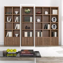 5단 개인 사무실 선반 책장 집무실 교회 성당 슬림 서재인테리어 리조트, 월넛화이트