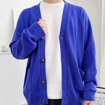 남자 오버핏 남성 기본 니트 브이넥 스웨터 _20229911EA, 쿠팡 핑크_F(105까지)