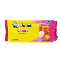 줄리스 치즈 샌드 크래커 126g/러브레커/매직 크래커샌드/키드오 크래커/스위트 크래커/타타와 쿠키, 1개, 125g