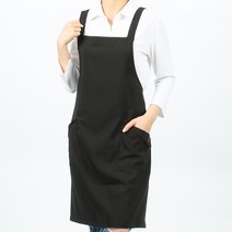검정 X형 앞치마 카페 바리스타 청소 미용 AE137BK, AE137 검정