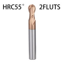 Q.Grt 볼 노즈 엔드 밀링 커터 텅스텐 카바이드 CNC 라우터 비트 도구 HRC50 55 65 2 플루트 밀, [02] HRC55 2F, [15] R2.5XD5X100