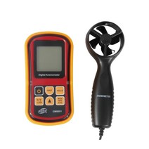 디지털 풍속계고정밀 풍속계 LCD 디스플레이 디지털 0 ~ 45 메터/초 온도 측정기 GM8901-BENETECH, 한개옵션0