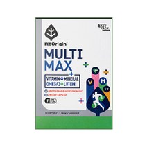 엔젯오리진 멀티맥스 복합영양제 오메가3 루테인 종합비타민 앤 미네랄 효능 60캡슐