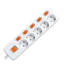 LED앤샵 현대 멀티탭 2구 3구 4구 5구 6구 (1.5M 3M 5M 10M) 개별스위치 멀티콘센트 개별절전형 전기연장선, 8. 개별스위치 5구, 5M