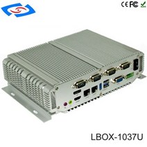 [해외] 임베디드 PC 랙 마운트 서버 컴퓨터 케이스 및 타워 인텔 코어 I73537U 지원 6 LAN 미니 PC, RAM 4G  SSD 32G, Intel Core I7-3517U
