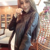 라이더 자켓 인조 가죽 워싱 여자 가을 봄 오토바이 101