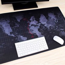 제이와이홀딩스 장패드 세계지도 책상 와이드 데스크 매트, 1개, 세계지도마우스패드 60cmX30cm