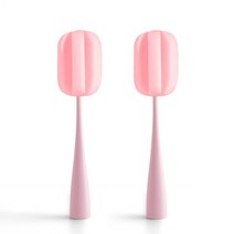 에버라인 세워두는 컵 세척브러쉬 부드러운 스펀지 솔, 1개, 핑크2개