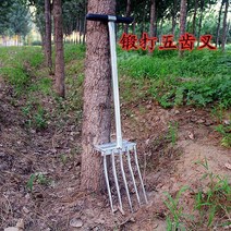 고구마수확기 강철 4 포크 생강 양파 마늘 약재 수확 및 감자 고구마 캐는 기계, 견고한 5 톱니 포크