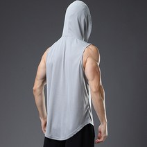 빅사이즈 남성 후드 티셔츠 운동 후드티 민소매 5종 sports vest 비보뉴 U223K777