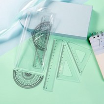초등학생 준비물 투명 직자 삼각자 각도기 세트, 상품선택