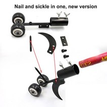 잔디깍기 전동 깎이 경운기 Mintiml 잡초 커터 스내처 잔디 깎는 기계 헤드 스틸 정원 면도기 트리밍 브러, 01 Nail and sickle