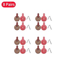 1/2/4/6/8/10 쌍 자전거 브레이크 패드 유기 수지 MTB호환 산악 디스크 전기 스쿠터 교체, 8 Pairs