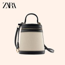 ZARA 자라 여성 숄더 원통백 버킷백 토트앤 크로스백+사은품 진주핀