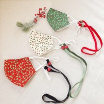 크리스마스에디션겨울면마스크, GREEN벨벳스트랩(50CM)