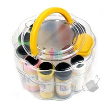 해바라기 바느질세트 (실+단추+옷핀+바늘) 반짇고리