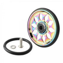 GHSHOP 수송을 위한 2x60mm 접히는 자전거 쉬운 바퀴 EZ 바퀴는 다채로운을 나릅니다, 다채로운, 알루미늄 합금