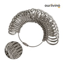 아워리빙 반지 호수 치수 측정 손가락사이즈 링게이지, 1개