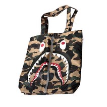 방수숄더백 BAPE 카모 샤크 잡지 부록 TOTE 쇼퍼백 일 트렌드 쇼핑백 토트 캐주얼가방 2355880276