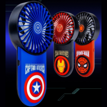 3 SPEED 파워컨트롤 MARVEL 미니팬 휴대용선풍기 무소음, 캡틴아메리카