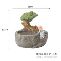 불교 미니어처 다육 선인장 화분 인테리어소품, 옵션  C