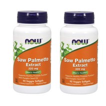 나우푸드 쏘팔메토 추출물 320mg 90베지소프트젤 2팩 Saw Palmetto Extract, 1개, 기본