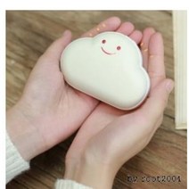 KC인증 귀요미구름 손난로 보조배터리겸용 핫팩, 핑크