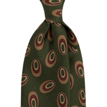 이태리 꼬모실크 스포데라토 미디엄빈 올오버 그린