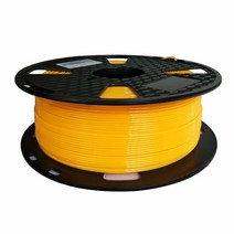 투명 투명 PETG 필라멘트 1.75mm 1KG 3D 프린터 필라멘트 1kg(2.2파운드) 스풀 3D 인쇄 소재 대부분의 FDM 프린터에 적합 쉬운 인쇄 CC3D 투명 색상, Yellow, Yellow